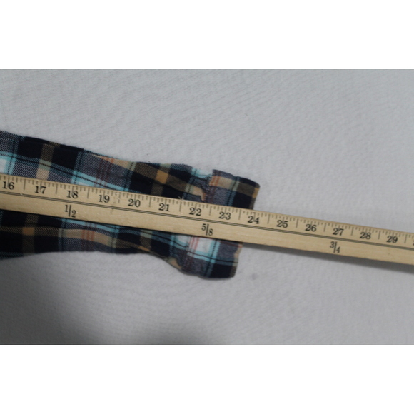 Old Navy Kid Blue Plaid Boyfriend Casual Size XL - Picture 5 of 7
